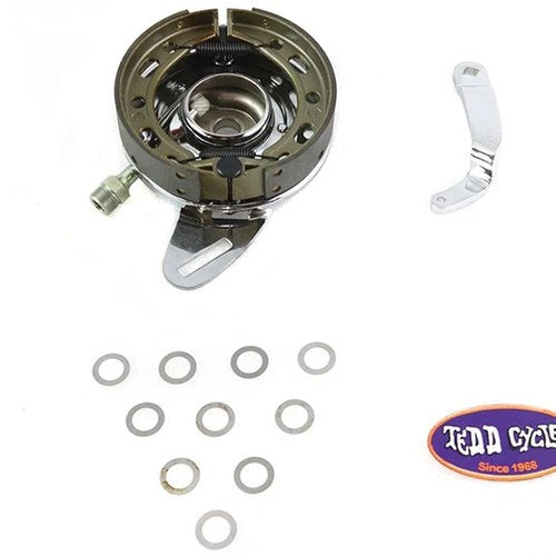 45 inch Chrome Rear Brake Backing Plate Assembly for Harley-Davidson