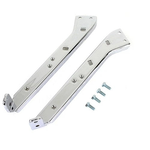Chrome Saddlebag Guard Kit Reinforced Brackets for Harley-Davidson