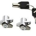 Chrome Saddlebag Lock and Key Kit for Harley-Davidson