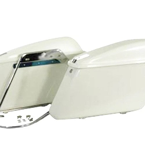 Replica Saddlebag Set White for Harley-Davidson