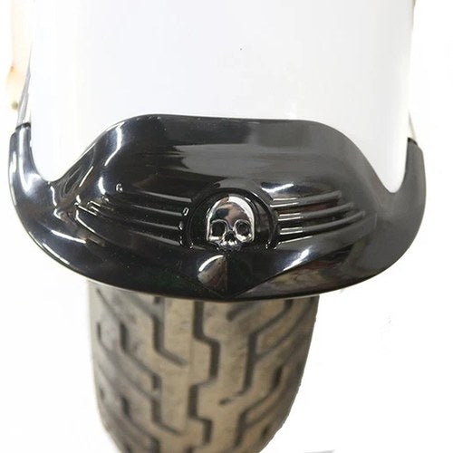 Skull Front Fender Tip Black for Harley-Davidson