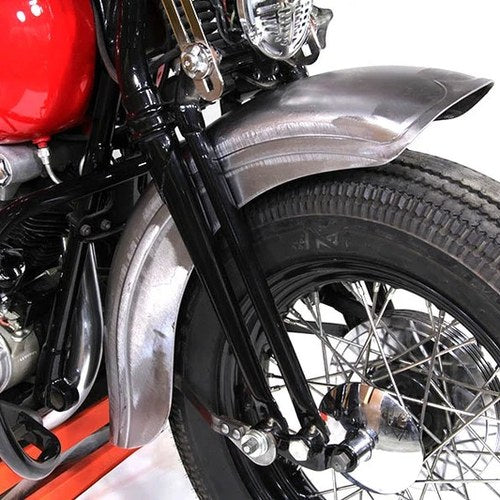 Raw Spring Fork Front Fender for Harley-Davidson