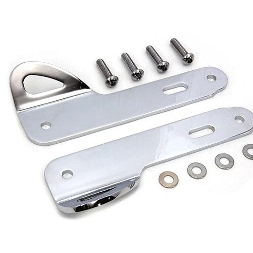 Chrome Tie Down Bracket Kit for Harley-Davidson