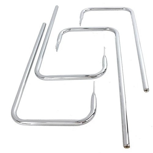 Chrome Saddlebag Rail Set for Harley-Davidson