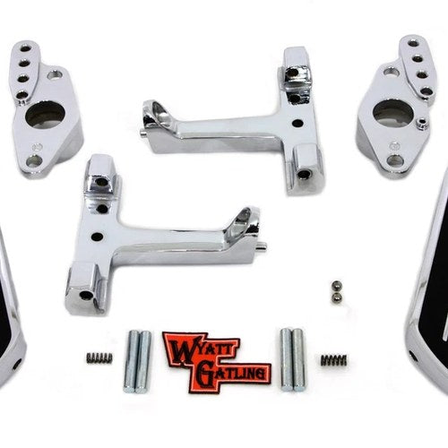 Passenger Footboard Set with Swingarm Mount Kit for Harley-Davidson