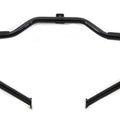 Black Front Engine Bar with Footpeg Pads for Harley-Davidson