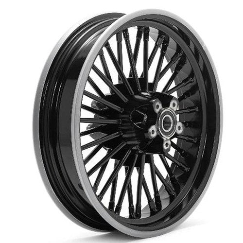 Rear 16 inch x 3.5 inch Duro 36 Fat Spoke Matte Black Wheel for Harley-Davidson