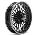 Rear 16 inch x 3.5 inch Duro 36 Fat Spoke Matte Black Wheel for Harley-Davidson