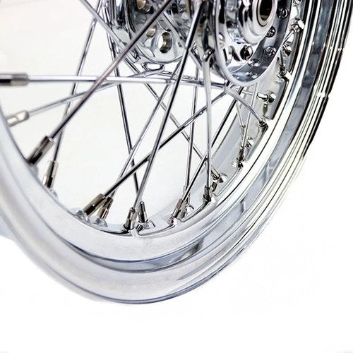16 inch x 3.00 inch Replica F-H Star Hub Wheel Chrome for Harley-Davidson