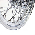 16 inch x 3.00 inch Replica F-H Star Hub Wheel Chrome for Harley-Davidson