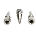 Chrome Pike Nut Fine 3/8 inch-24 Thread for Harley-Davidson