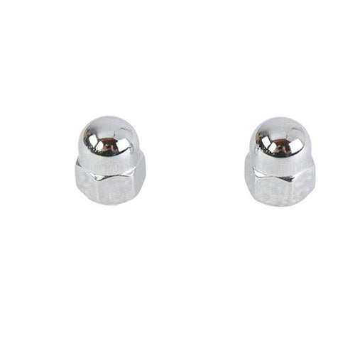 Chrome Acorn Nut Set Fine 7/16 inch-20 Thread for Harley-Davidson