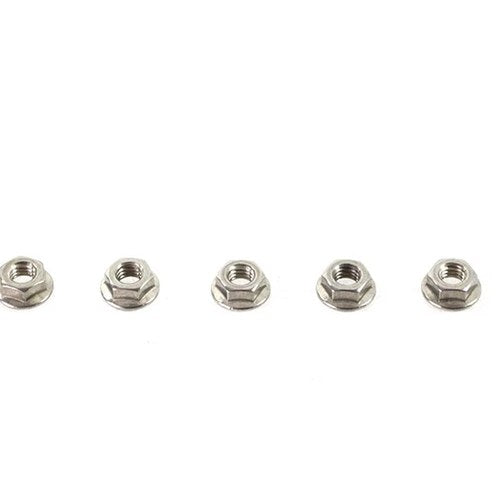 Serrated Hex Flange Nuts 5/16 inch-18 Stainless Steel for Harley-Davidson