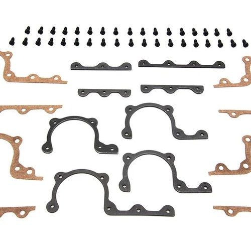 Parkerized Rocker Arm Cover Strip and Gasket for Harley-Davidson