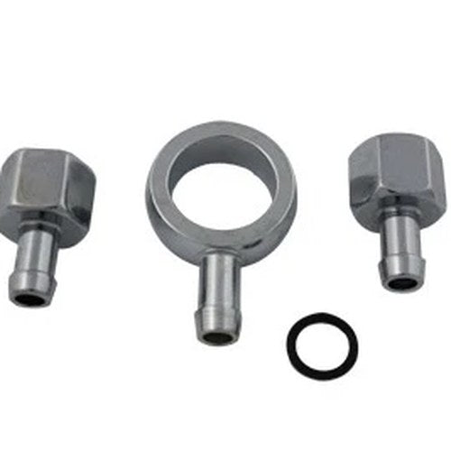Chrome Gas Tank Fittings for Harley-Davidson