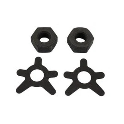 Brake Shaft Nut and Lock Kit Parkerized for Harley-Davidson