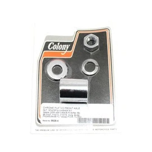 Front Axle Spacer Kit Smooth Style Chrome for Harley-Davidson