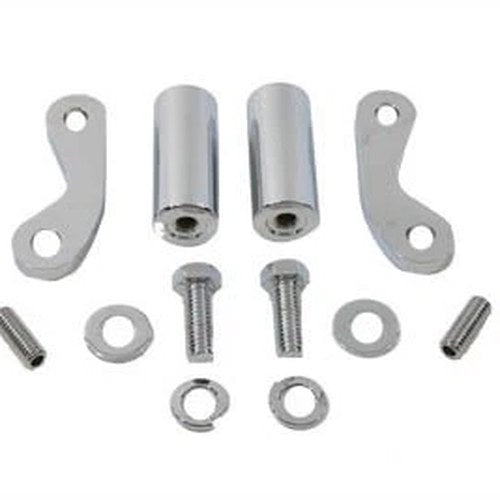 Chrome 8-1/2 inch Front Turn Signal Mount Set for Harley-Davidson