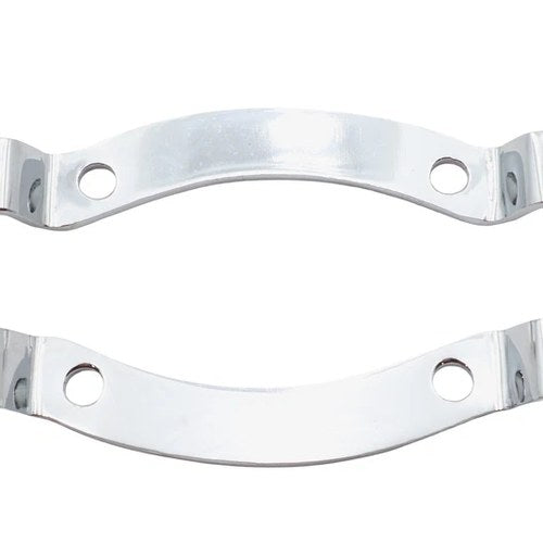 Chrome Bracket Set for Sissy Bar Pad for Harley-Davidson