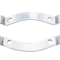 Chrome Bracket Set for Sissy Bar Pad for Harley-Davidson