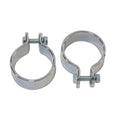 Chrome 1-3/4 inch Muffler Body and End Clamp Set for Harley-Davidson