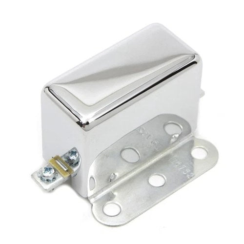 Chrome Look-A-Like 6 Volt 3-Brush Relay for Harley-Davidson