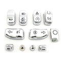 Handlebar Switch Cap Set Chrome for Harley-Davidson