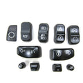 Handlebar Switch Cap Set Black for Harley-Davidson