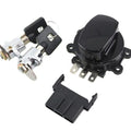 Side Hinge Ignition Switch and Saddlebag Lock Kit Black for Harley-Davidson