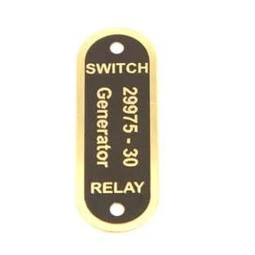 Generator Tag for Harley-Davidson