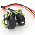 Rocker Style LED Fairing Switch Kit Black for Harley-Davidson