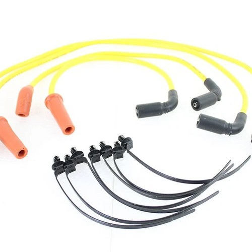 Accel 8mm S/S Spiral Core Ignition Wire Set Yellow for Harley-Davidson