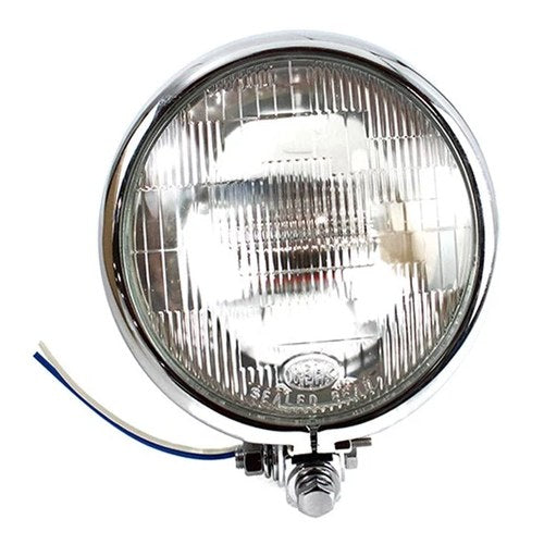 5-3/4 inch Round Headlamp Assembly Chrome for Harley-Davidson