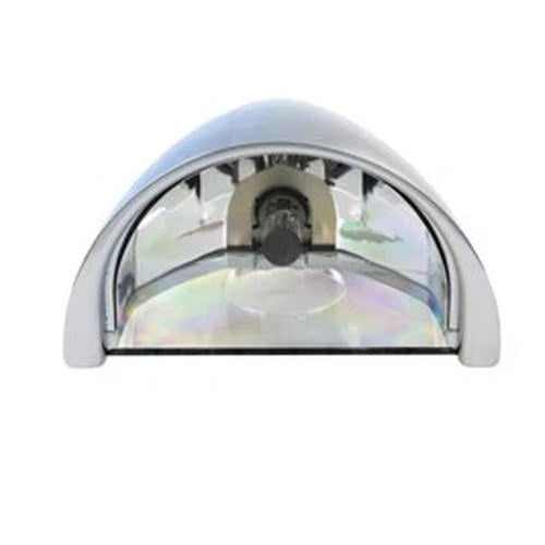 5-3/4 inch Half Moon Headlamp Chrome Billet for Harley-Davidson