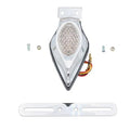 Chrome Teardrop LED Tail Lamp Clear Lens for Harley-Davidson