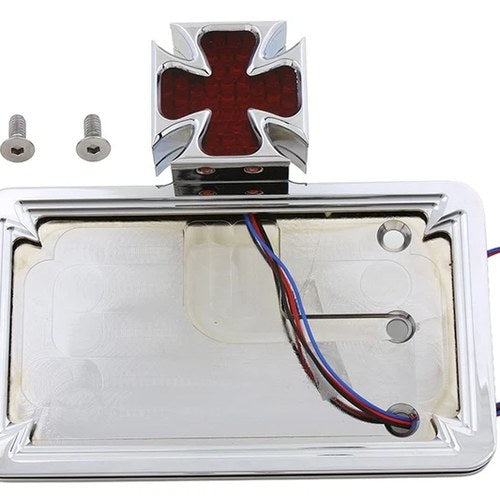 Tail Lamp and License Plate Assembly Maltese Style for Harley-Davidson