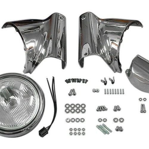 Chrome Headlamp Cowl Kit for Harley-Davidson
