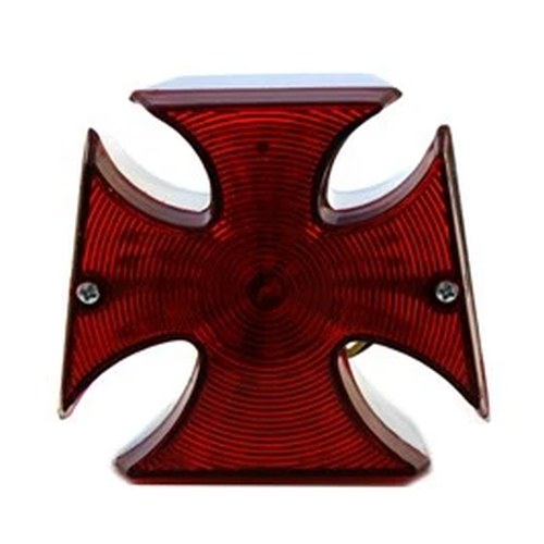 Chrome Maltese LED Tail Lamp for Harley-Davidson