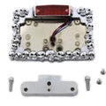 Chrome Tail Lamp and License Plate Holder Skull Style for Harley-Davidson