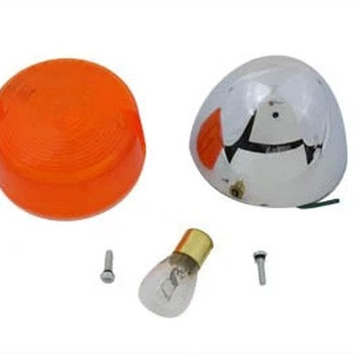 Chrome Turn Signal Assembly Rear Right or Left for Harley-Davidson