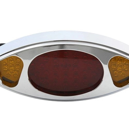 Wyatt Gatling Chrome LED Tail Lamp Assembly for Harley-Davidson
