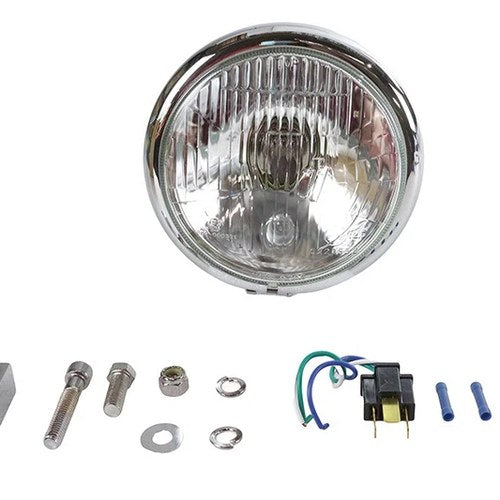 5-3/4 inch Headlamp Assembly Teardrop Style for Harley-Davidson