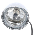 3-1/2 inch Round Headlamp Billet with Visor for Harley-Davidson
