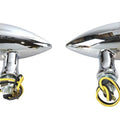 LED Bullet Marker Lamp Set Chrome for Harley-Davidson