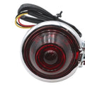 Chrome LED Bullet Style Tail Lamp Assembly for Harley-Davidson
