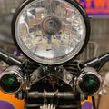Tail Lamp Lens Set Faceted Green for Harley-Davidson