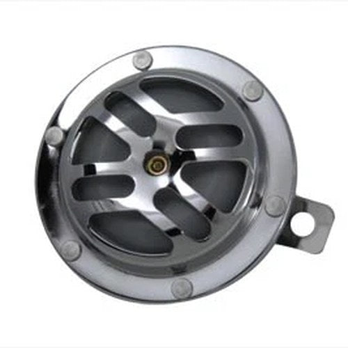 Round Horn 12 Volt Chrome 4 inch for Harley-Davidson