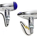 Mini LED Bullet Blue Lens Marker Lamp Set for Harley-Davidson