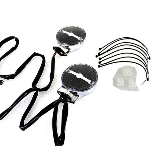 Amber LED Flat Lens Turn Signal Set for Harley-Davidson