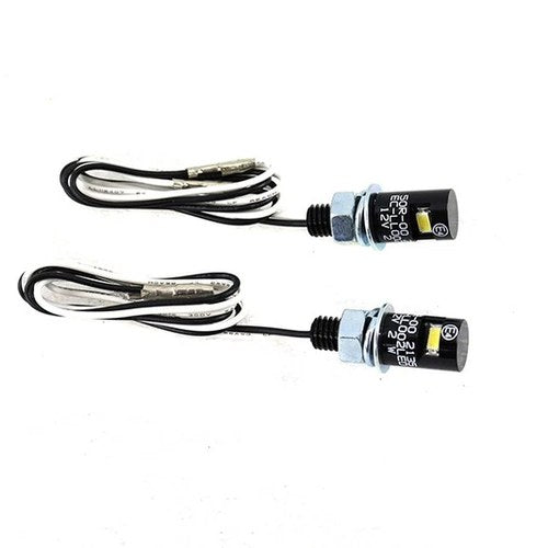 Black Burdett License Plate Bolt Set with LED for Harley-Davidson